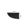Carbon Fiber Front Below Driver Side Air Vent Cover Trim For Fiat 500 2012-2015