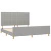VidaXL Bettgestell ohne Matratze Hellgrau 180x200 cm Stoff