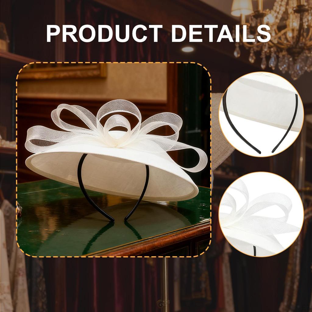 Mini Hat Headpiece Headband Wide Brim Headwear for Cosplay Party Supplies