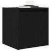 Wall Mounted Nightstand Black 38 X 34 X 40 Cm