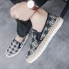 2025 Men's Summer Linen Slip-on Shoes: Trendy, Breathable Old Beijing Fisherman Style