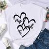 Maycaur Mode Musiknote Bedrucktes Damen T-Shirt Harajuku Kurzarm Lustiges T-Shirt Niedliches Cartoon Oberteil Tees Damenkleidung