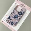 Blue Flowers Bloom Lightly Phone Case For IPhone 16 16e 15 14 13 12 11 Pro Max 7 8 XR XS Transparent Silicone Soft Cover Case