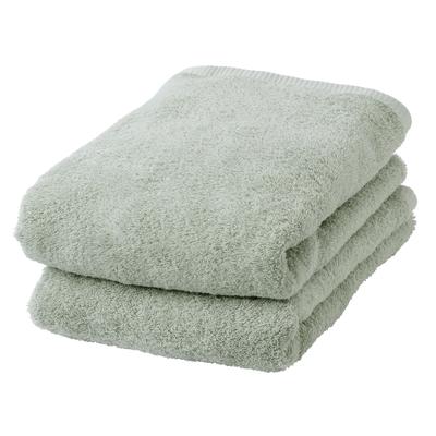 Bath Towel Set of Comfortable and Relaxing Air and Freshly Made In a Soft 2 Towels. 100% Cotton, Yarn, Fluffy, Absorbent, Low-Pilling.