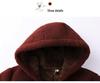 Mom's Plus Size Lambswool Hooded Jacket - Velvet Thickened Winter Coat for Middle-Aged & Elderly Women