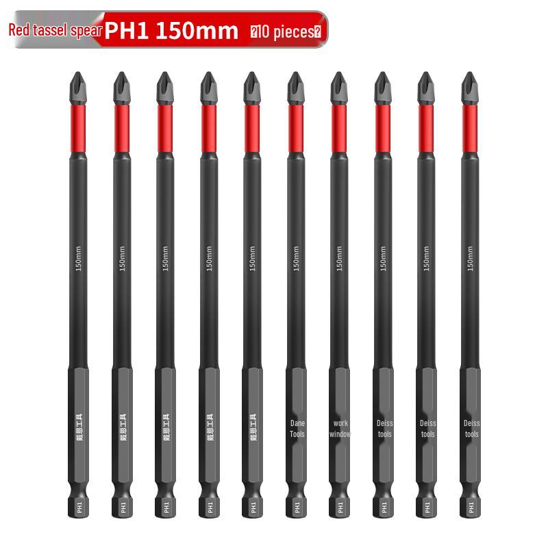 PH0 Tungsten Steel Phillips Bit: Magnetic, Impact Resistant, Non-Slip Screwdriver, Hex Shank for Electric Drill