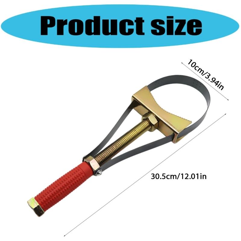 Multifunktions-Handwerkzeug Ölfilterschlüssel Riemenschlüssel Werkzeug Durchmesserverstellbar Universelles Ölfilter-Entfernungswerkzeug