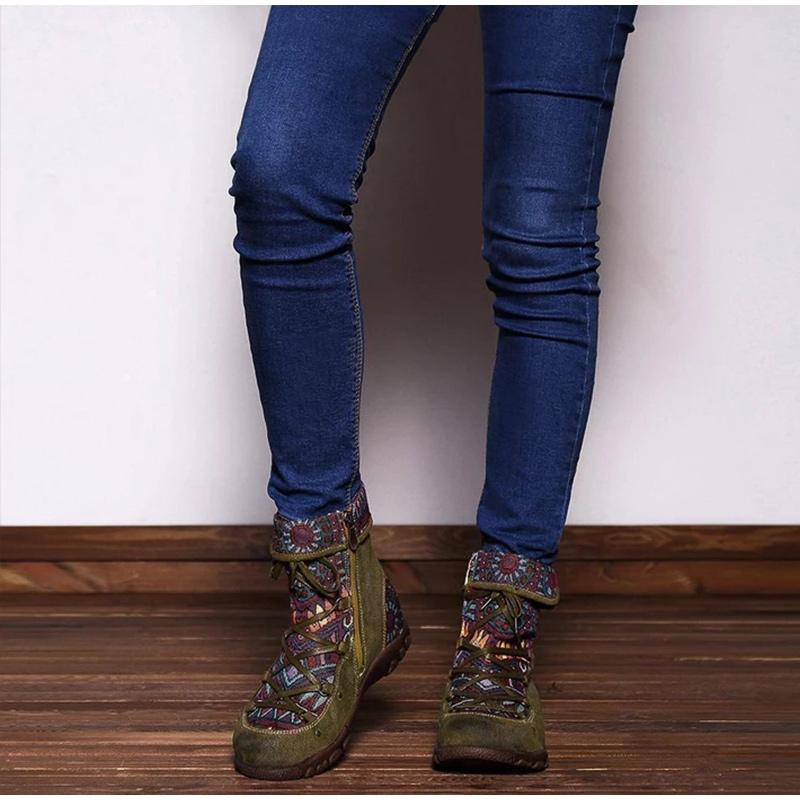 2023 modne buty w stylu etnicznym damskie nowe buty damskie zimowe buty damskie czeskie buty damskie Plus rozmiar 43