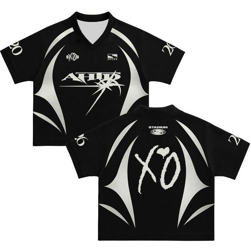 Sommer Neu Herren Damen The-Weeknd After Hours Til Dawn Tour 2026 T-Shirt Harajuku T-Shirt Y2K Leicht Atmungsaktives Jersey M white