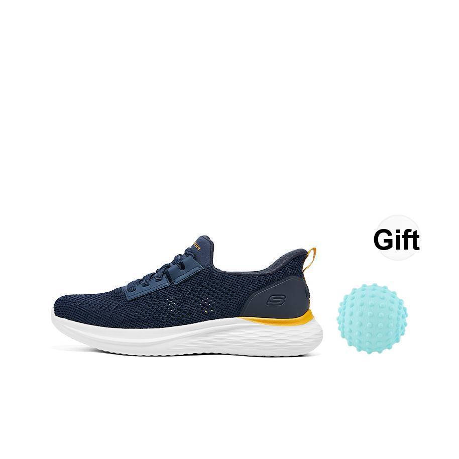 Skechers Mens USA Street Wear Slip-On Shoes Mesh Breathable Comfortable Low-Top Casual Shoes Men Sneaker Navy-Blue 211109-NVY