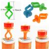 100Pcs Silicone Bobbin Holder thread Spool Savers Clamp Stack Bobbins on Top of Thread Spools for  Embroidery Sewing Tools Clips