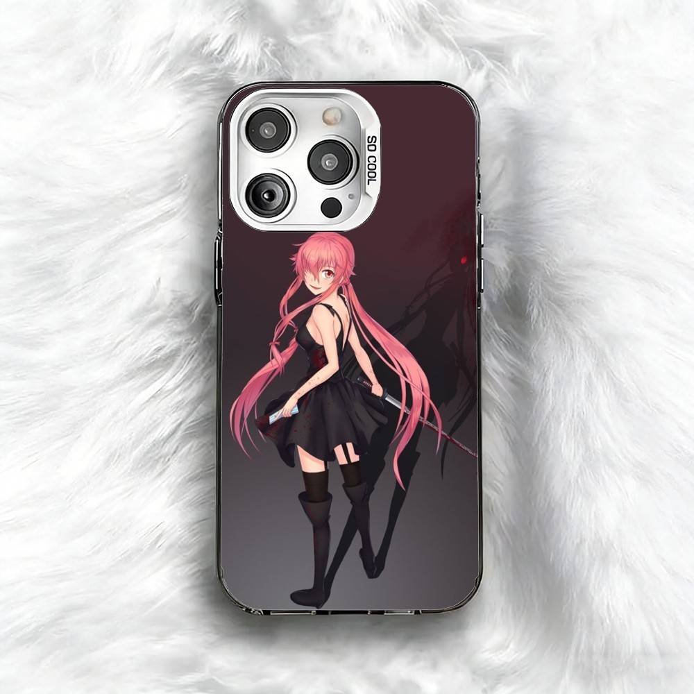 

F-Future D-Diary Gasai Yuno Phone Case For iPhone 16 17 15 14 12 13 Pro Max Black Color Shockproof Cover iPhone13PROMAX
