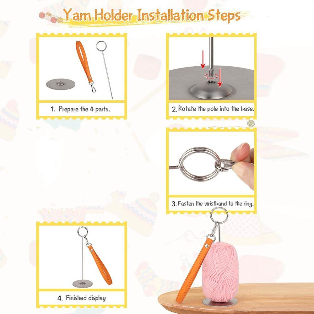 Creative Wrist Yarn Spinner Reusable Yarn Dispenser Stand Mini Yarn Spinner  Sewing Supplies