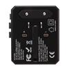 Travel Adapter Black Universal Adapter with 3 USB 1 Type C Safety Protection International Adapter