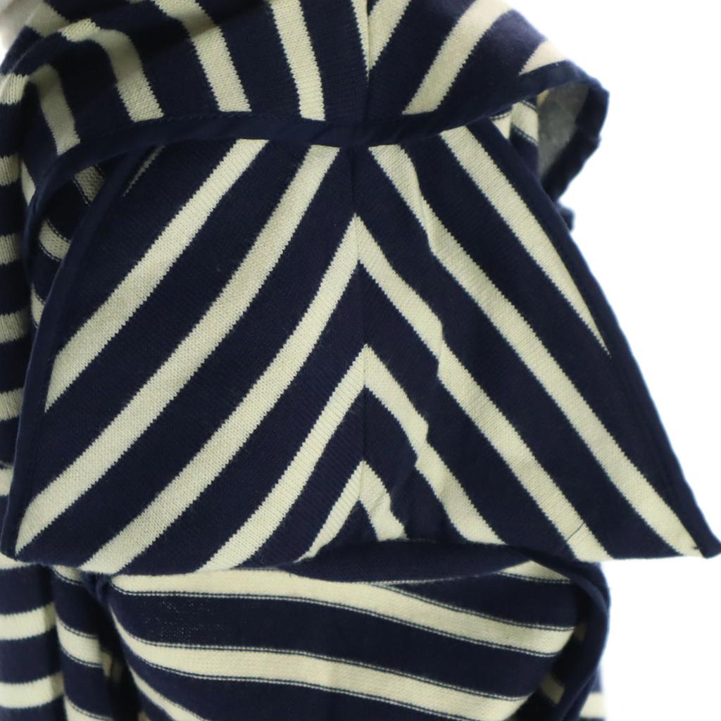 RALPH LAUREN Border Pattern Long sleeve tailored jacket S Navy Women Used