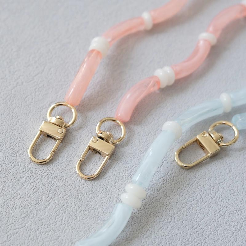 Nouă Modă Femei Geantă Accesoriu Detașabil Vintage Lanțuri Mărgelate Acril Acadea Curea de Lux Femei Eleagnt Mâner de Umăr Lanț