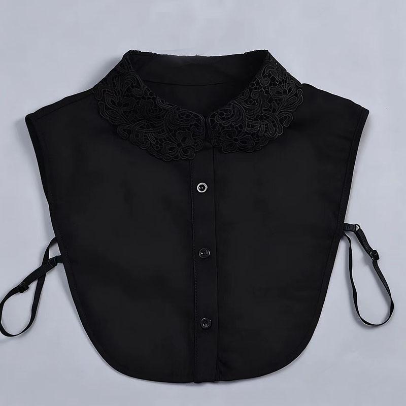 Perfect Match Female Necklace Embroidered Shirt Detachable Collars For Womens Removable Sweater Blouse Fake Collar Ties Girls Fuax Cols
