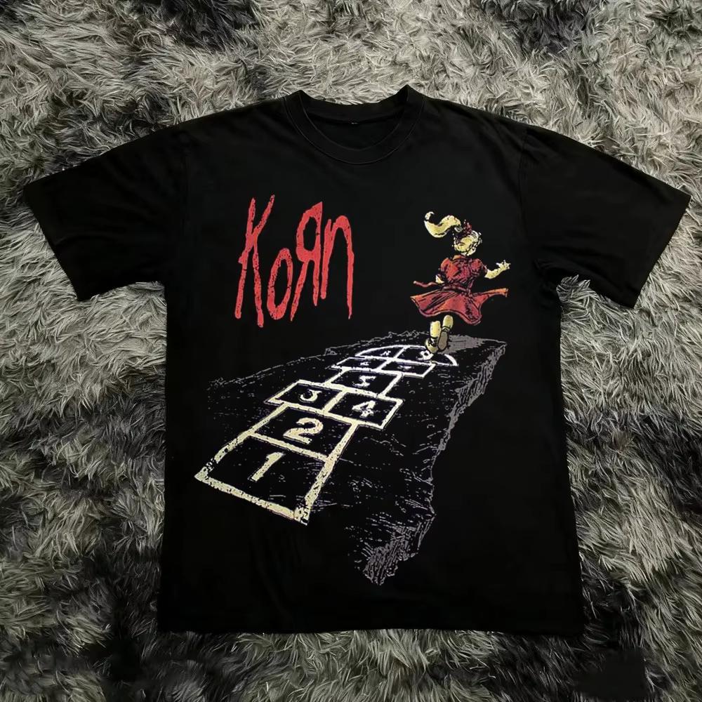 Korn Follow The Leader Printed TShirt DoubleSided Metal Band Unisex Oversize Unisex Hot Selling Casual Items Tee
