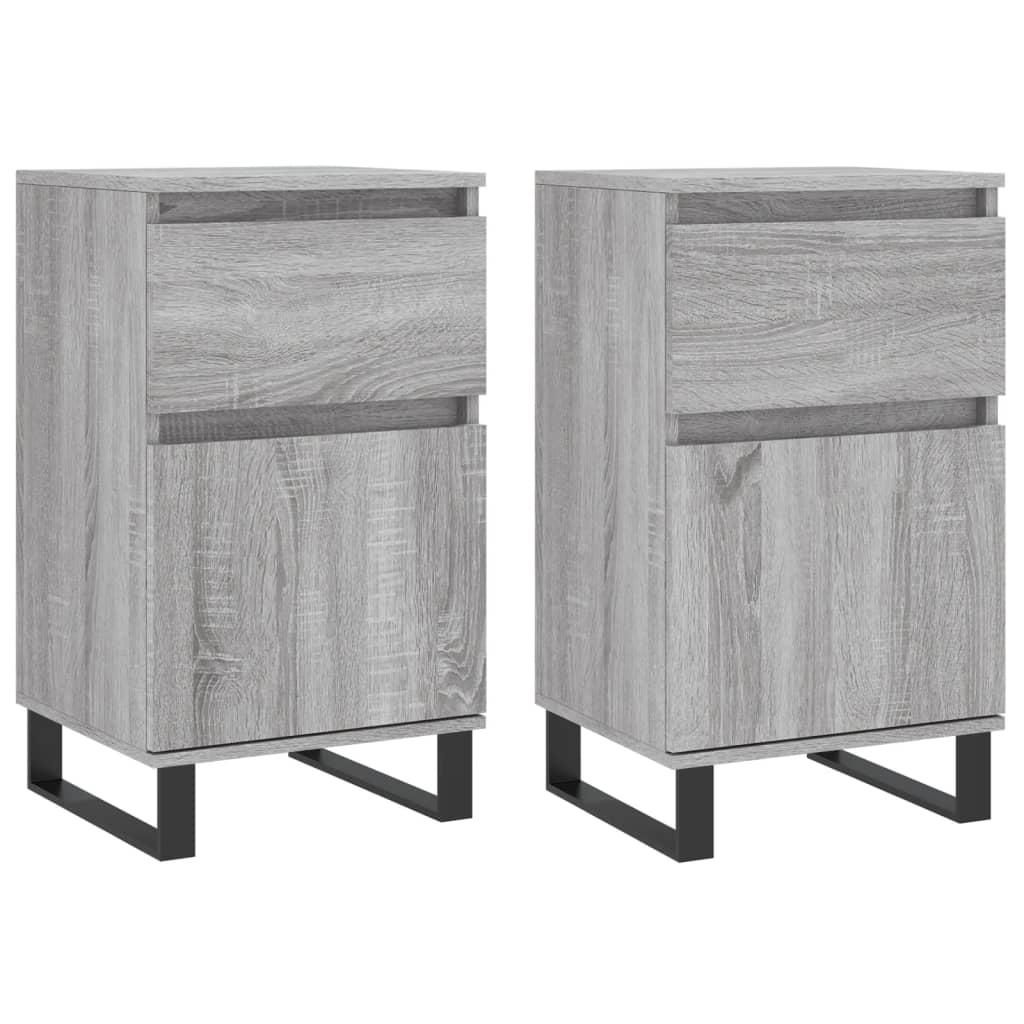 Sideboards 2 Pcs Grey Sonoma 40 X 35 X 70 Cm Particleboard