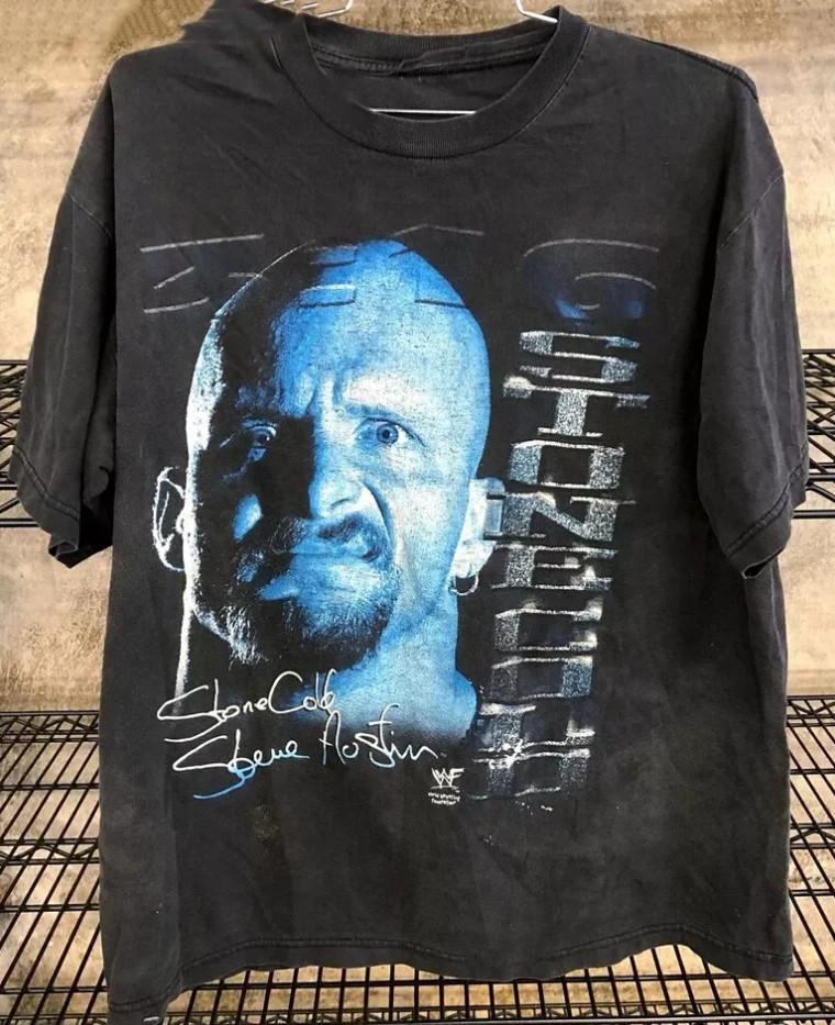 Vintage 1998 Stone Cold Steve Austin 3 16 WWF Wrestling T-shirt size S-5XL XL