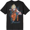 Dragon Ball Z T-Shirt Men's Goku Super Saiyan Anime Two-Sided Adult Top