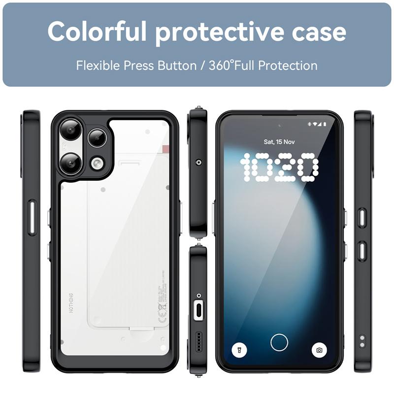 Transparente Bunte TPU Hülle für Nothing Phone 3a Lite Schutzhülle Klare Fundas Coque Capa