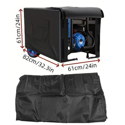Weather Resistant Cover Portable Generator Cover Outdoor Use Reinforced Handle Design Spacious Pocket For Tools