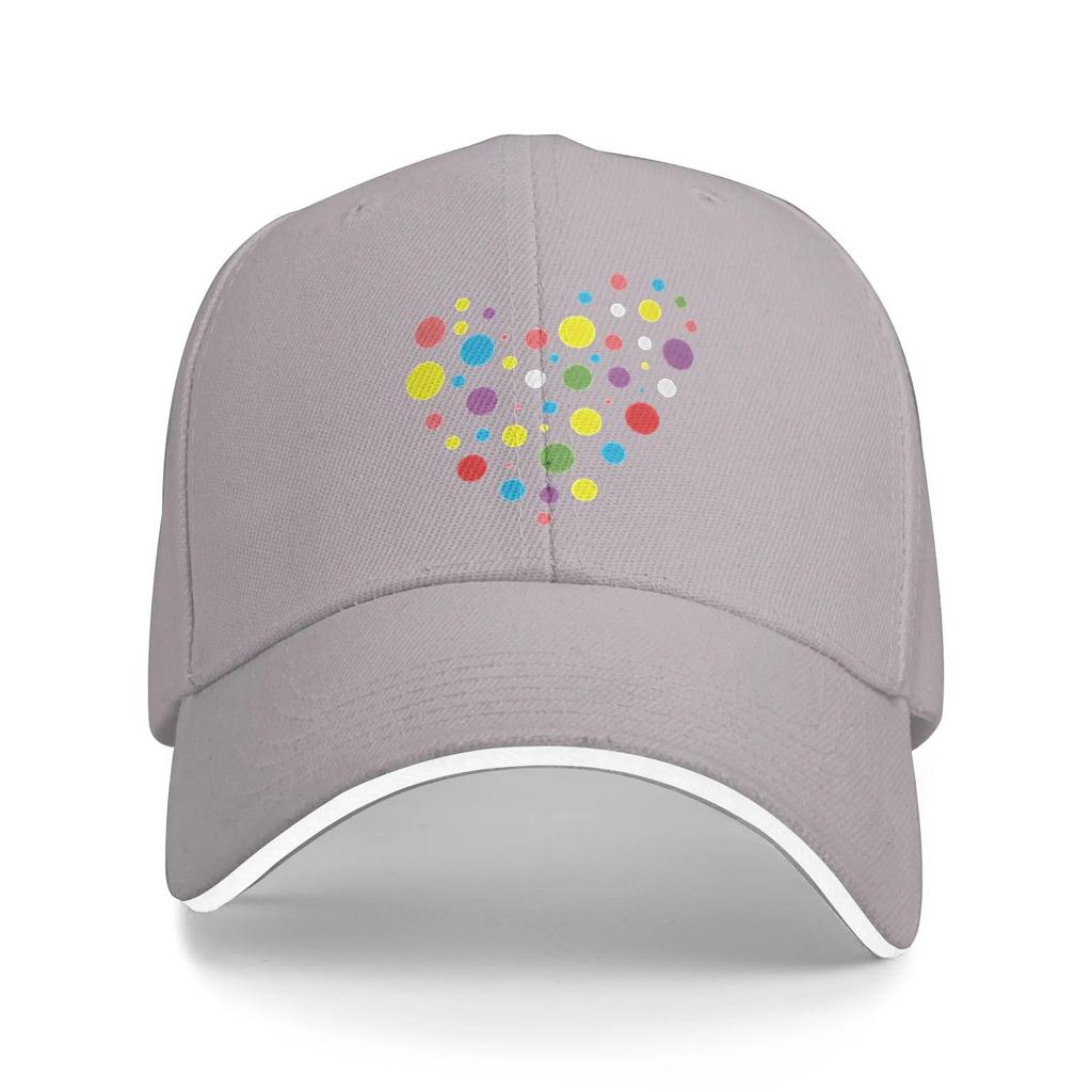 Summer Dot Day Baseball Cap Dot Heart Cute Candy Outdoor Sports Casual Custom DIY Sun Trucker Hat UnisexTeens Caps