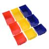 1pc Hanging Stackable Storage ABS Box Tools Parts Stacking Bin 110/190/270mm Red Yellow Blue Pegboard Case Garage Organization