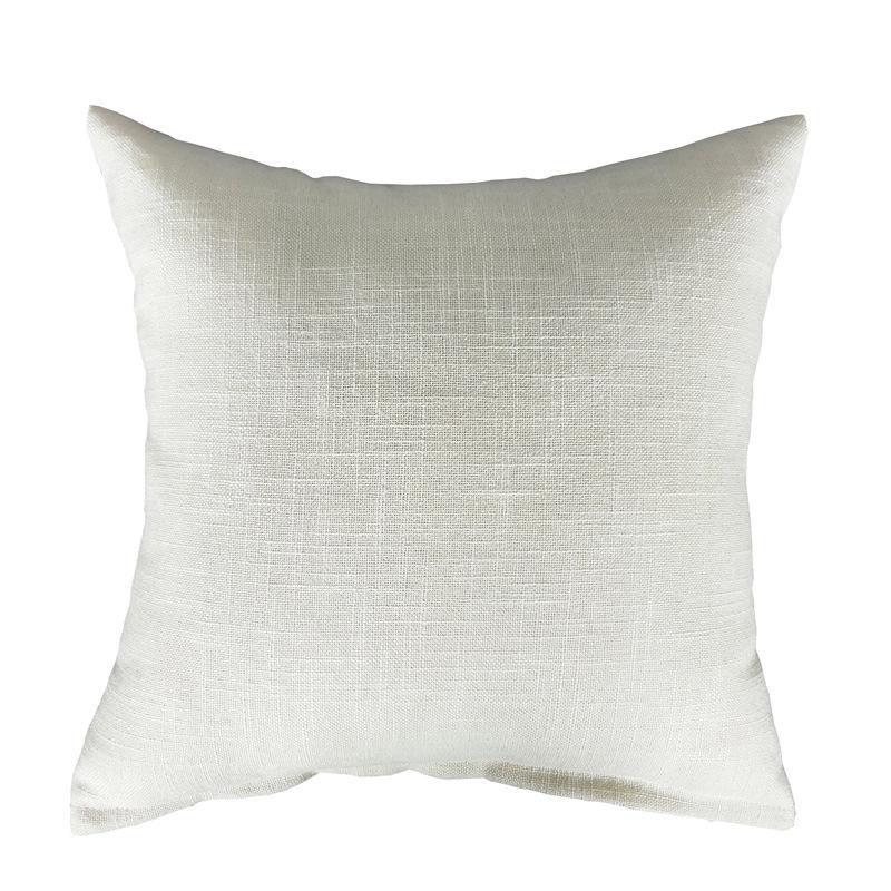 Custom Logo Linen-Style Throw Pillow Cover - Cotton Cushion Sofa Backrest, Personalized from Picture