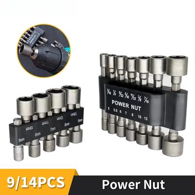 9/14 יחידות שקעי משושה שרוול פיות מברג סט מברגים סט ביטים כלים מפתחות שקע