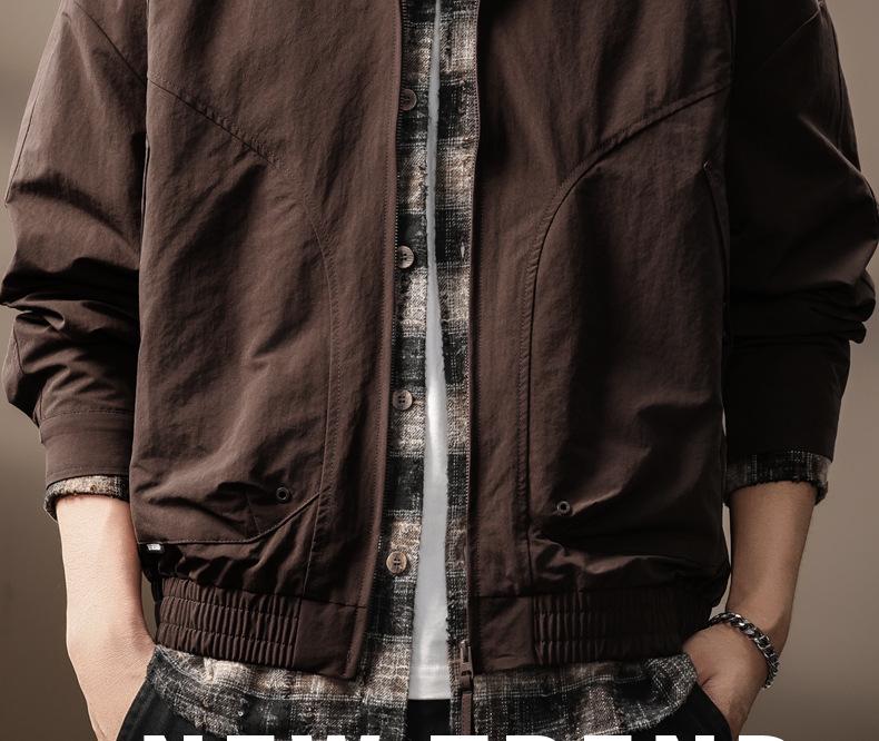Herren Trendy Amerikanischer Scheunenstil Patchwork Reversjacke - Herbst Locker Lässige Oberbekleidung