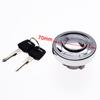 Motorcycle Fuel Tank Cap Locks With Keys Aluminium Protection Cover For Chinese Scooter GY6 4Stroke 139QMB Taotao Kazuma Znen