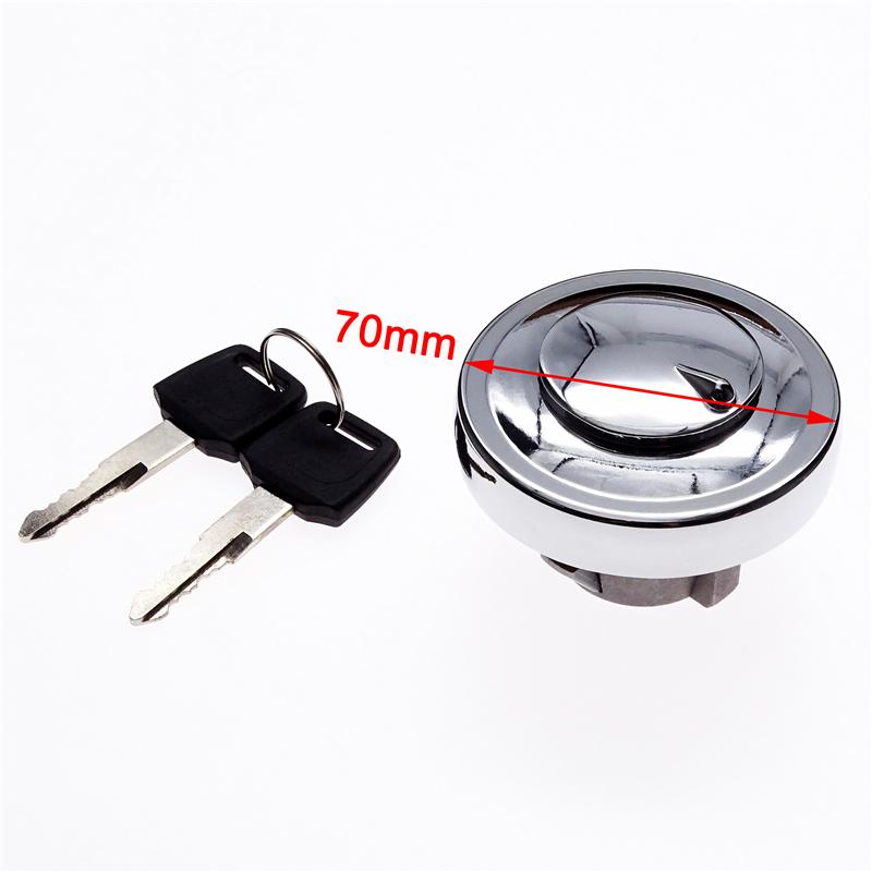 Motorcycle Fuel Tank Cap Locks With Keys Aluminium Protection Cover For Chinese Scooter GY6 4Stroke 139QMB Taotao Kazuma Znen