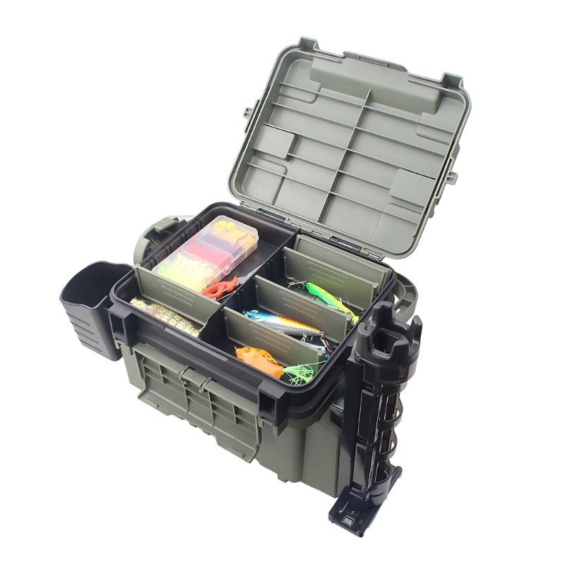Adjustable Dividers Fishing Tackle Boxes Baits Lure Hook Accessories Box Storage