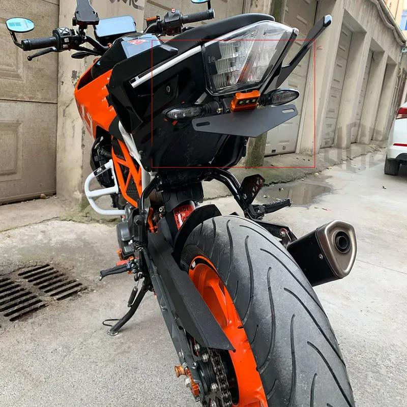Motorcycle Rear License Plate Tail Frame Holder Bracket For KTM DUKE 125 250 390 200 2017 2018 2019 2020-2023