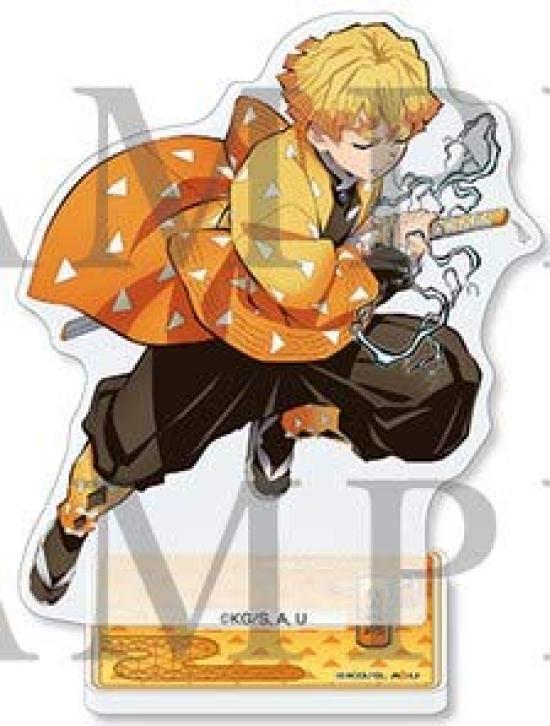 

Демон Kimetsu no Yaiba Поезд «Бесконечный» Зеницу Агацума Акриловый Маскот Официальный Театральный Мерч Убийца Фильм - -