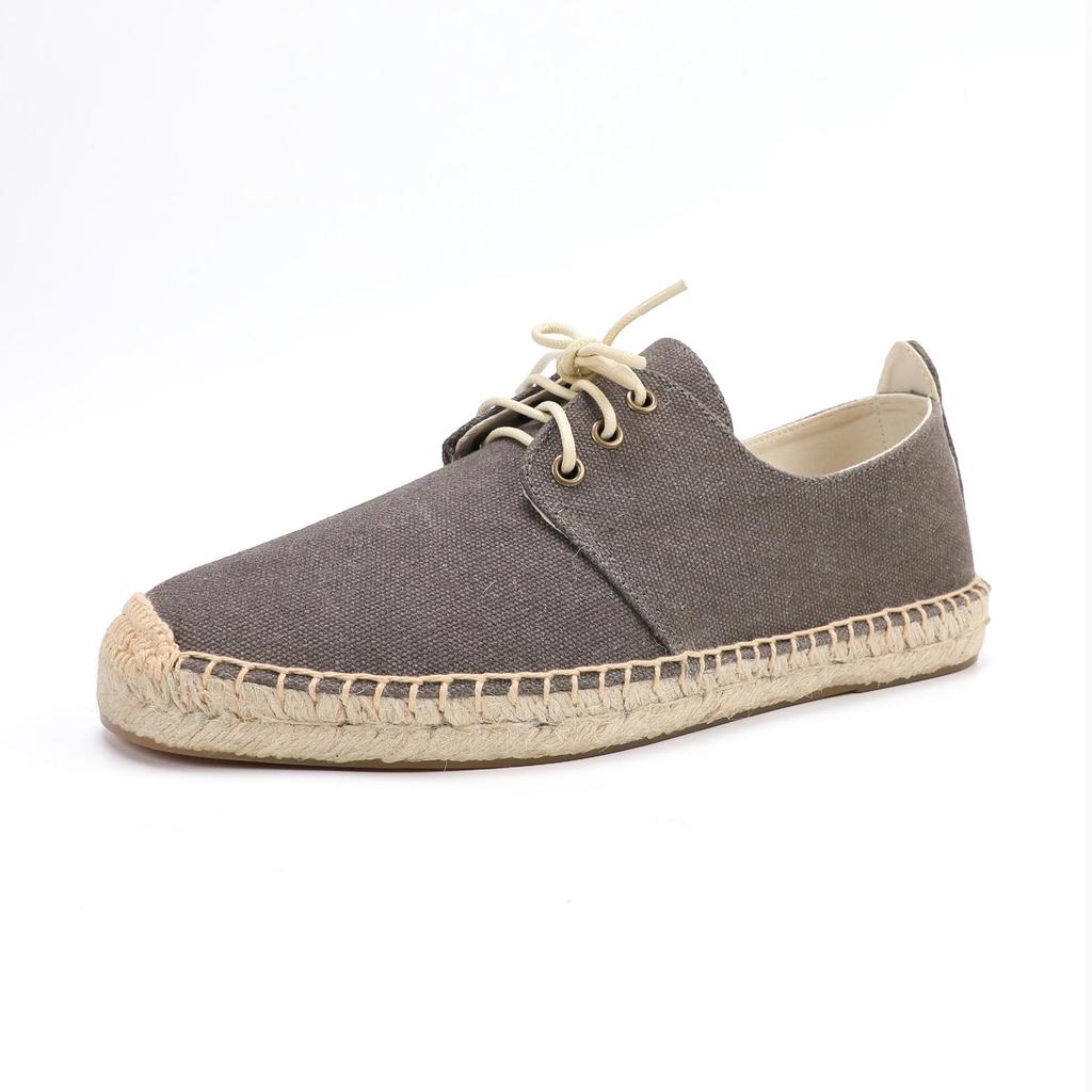 2026 Spring Men's Breathable Casual Lace-up Canvas Shoes - Trendy & Versatile