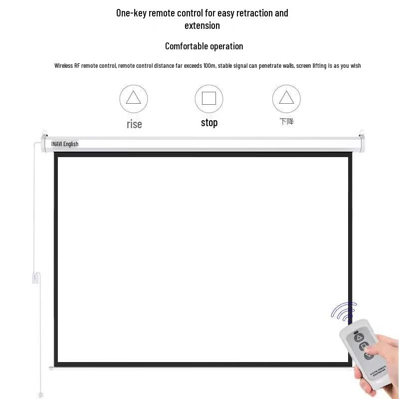 IN&VI 200-Inch Electric Motorized Projector Screen (4:3)