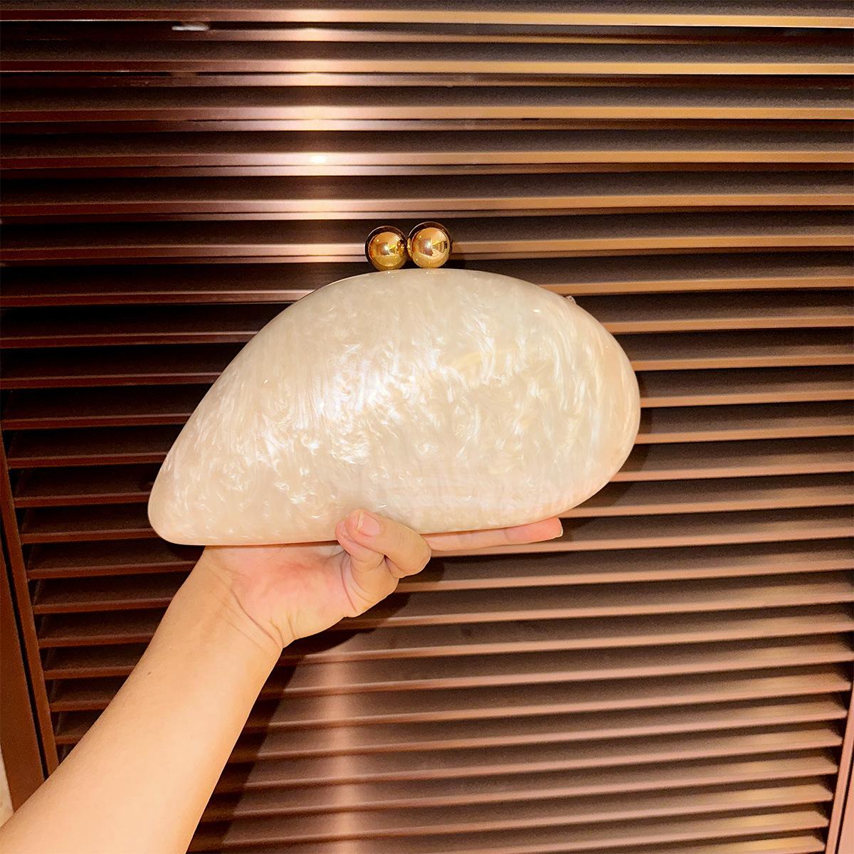 

Женская акриловая сумочка для ужина на одно плечо, косая сумка-клатч для свадебного банкета, сумка с цепочкой из бисера