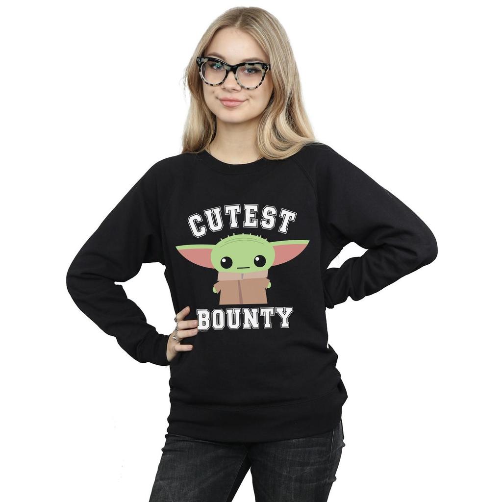 STAR WARS Womens/Ladies The Mandalorian Cutest Bounty Sweatshirt