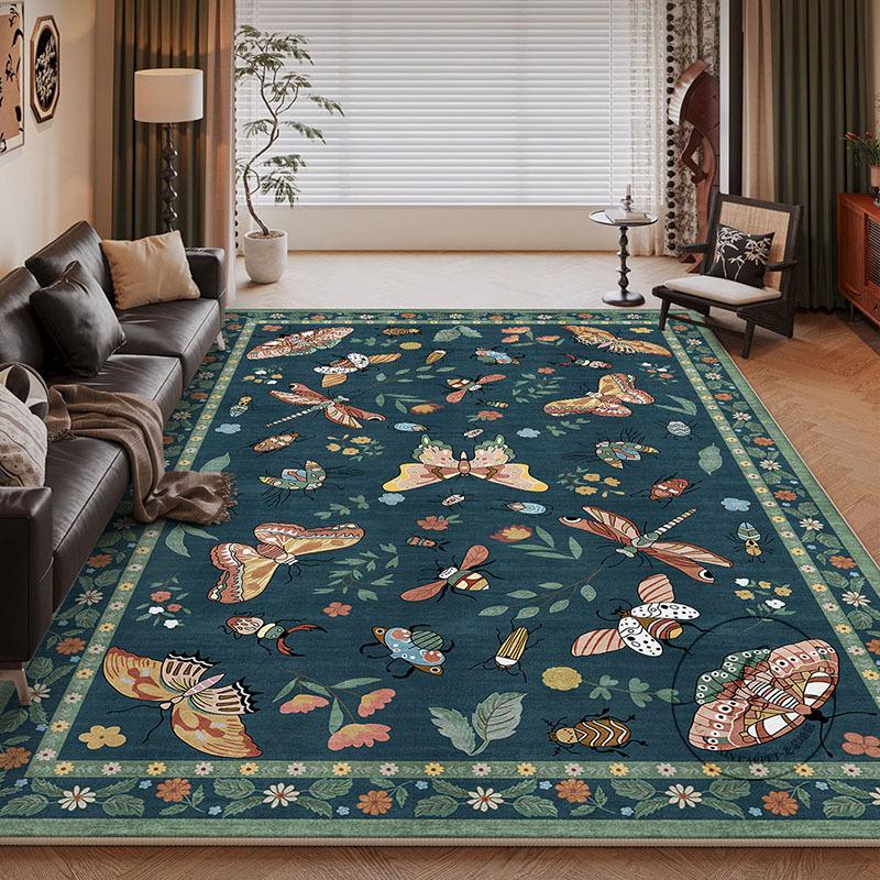 

Коврик для пола в гостиную, большая площадь, полностью покрывающий, ковер для спальни, в античном стиле, прикроватный коврик 120 * 160cm