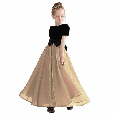 Kids Junior Piano Junior High High Large One With Short Kids Dress [LIANFOR] Dress, Dress, Recital, School, School, Size, Concert, Piece, Sleeves,