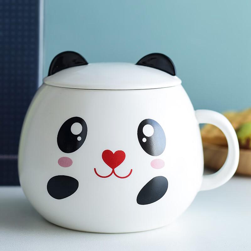 Pink Meatball Cartoon Panda Ceramic Mug Blind Box