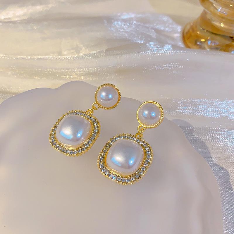 Meier French-style Faux Pearl Earrings - Women's Luxury, High-end, Niche Earrings - S925 Hot-selling Alloy Studs