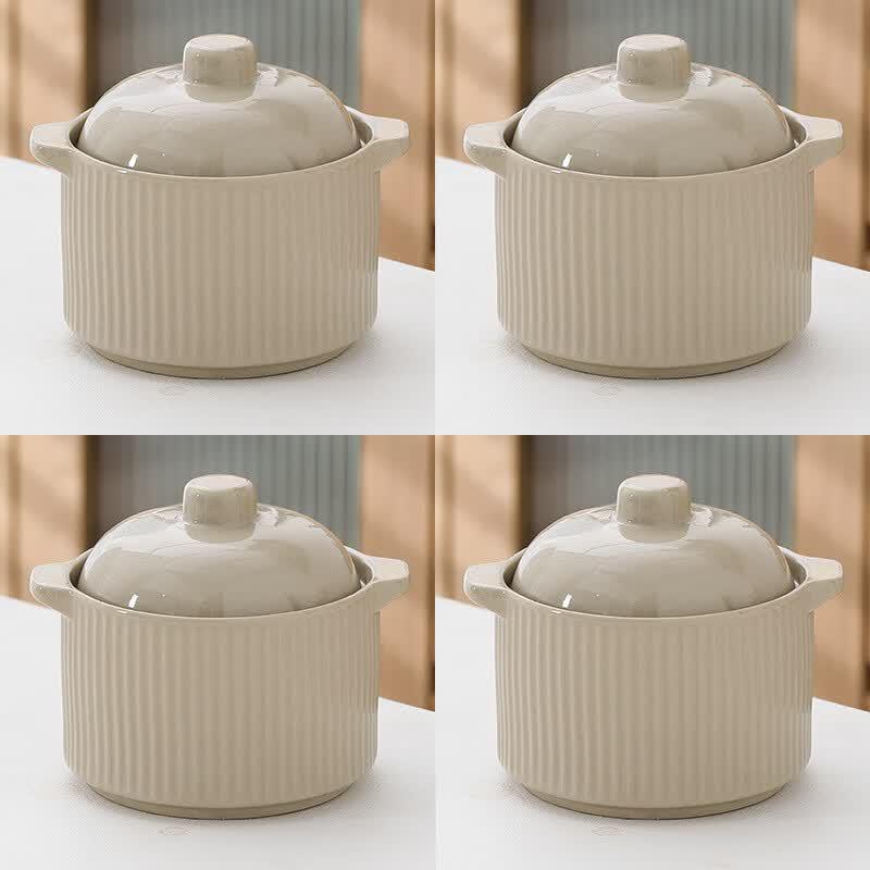 Ru Han Ceramic Double Boiler Stew Pot
