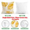 1,4 Pcs Tropical Flower And Plant Single-Sided Printed Pillowcase Cushion Cover,Suitable For Living Room,Bedroom,Car Decoration