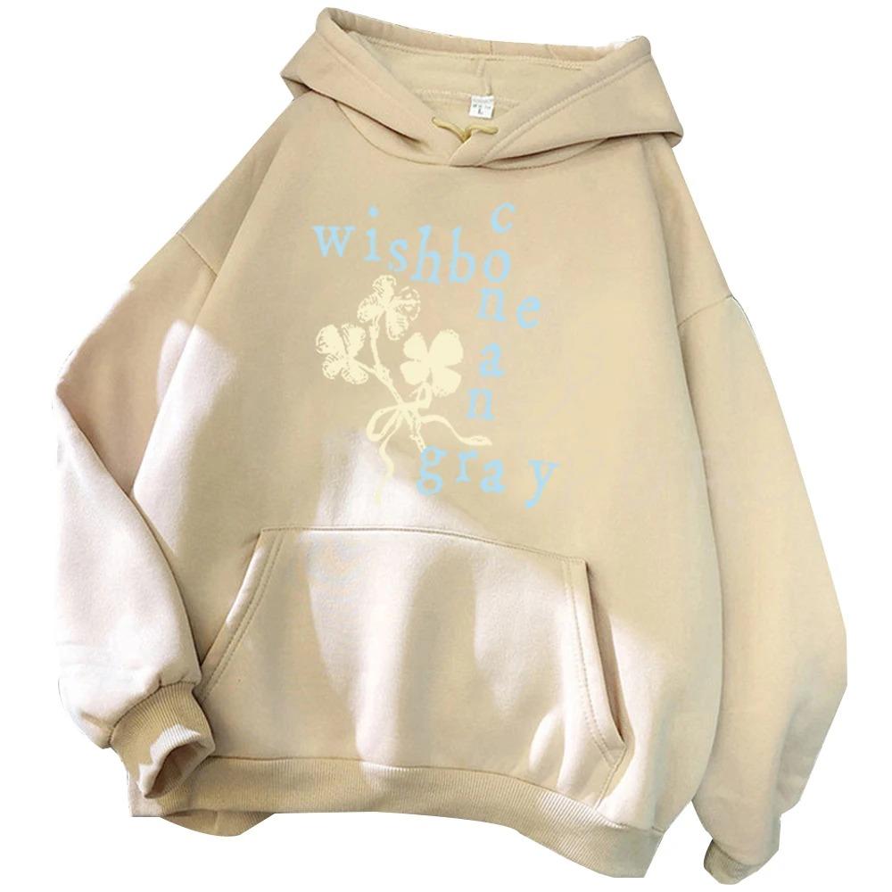Conan Gray Wishbone 2026 Felpa Harajuku Hip Hop Pullover Top Felpa Y2k Maniche Corte Streetwear Classico alla Moda Cotone