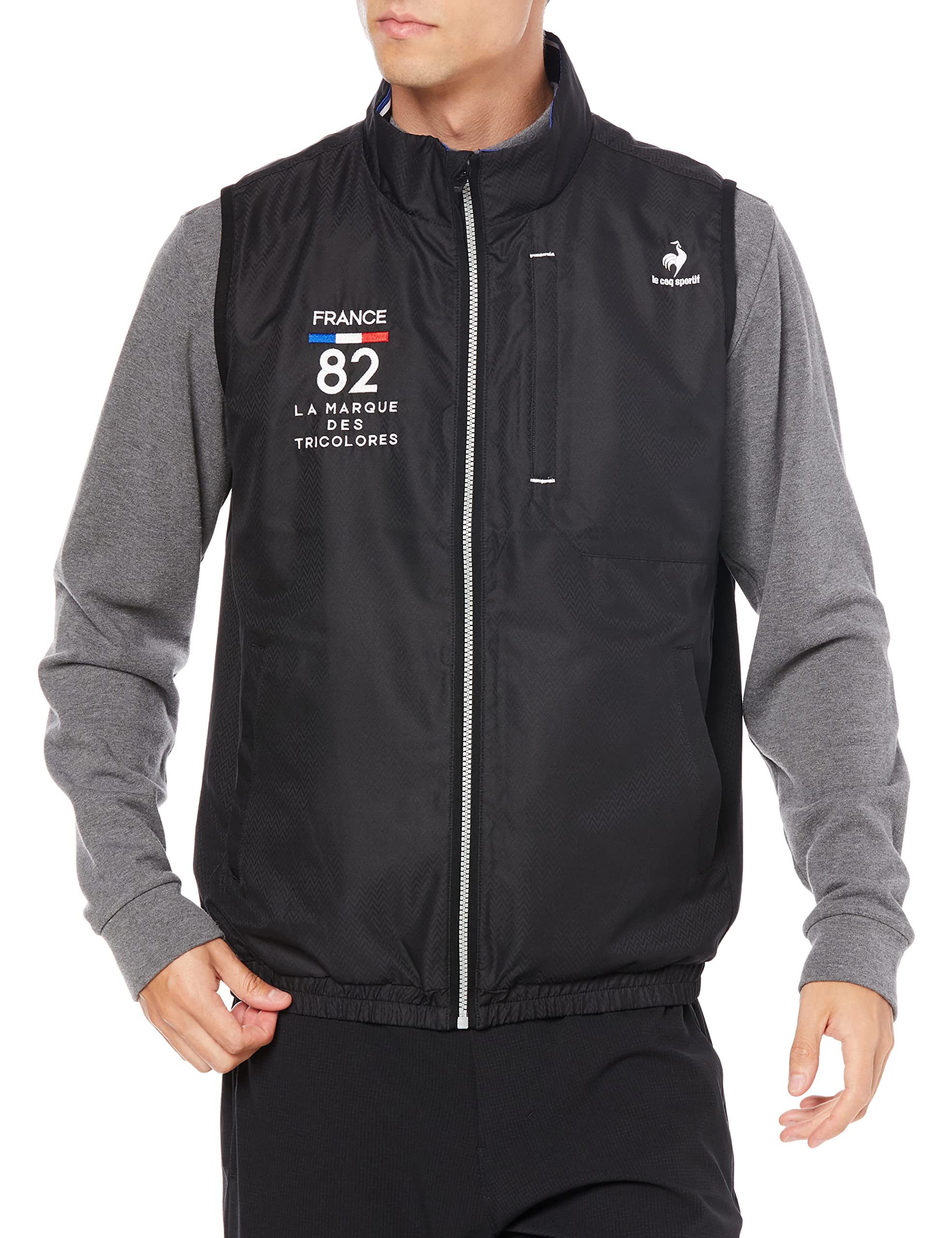 

Coq Sportif 22 Model Outer Water Light Rain BK00 M [Le Golf] Fall/Winter Vest, Repellent, Windproof, UPF15, Compatible, Men s (Black)