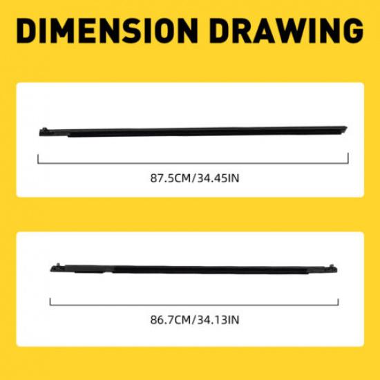 4X Door Moulding Window Trim Seal Belt Weatherstrip For Mazda3 BK Sedan 2004-09